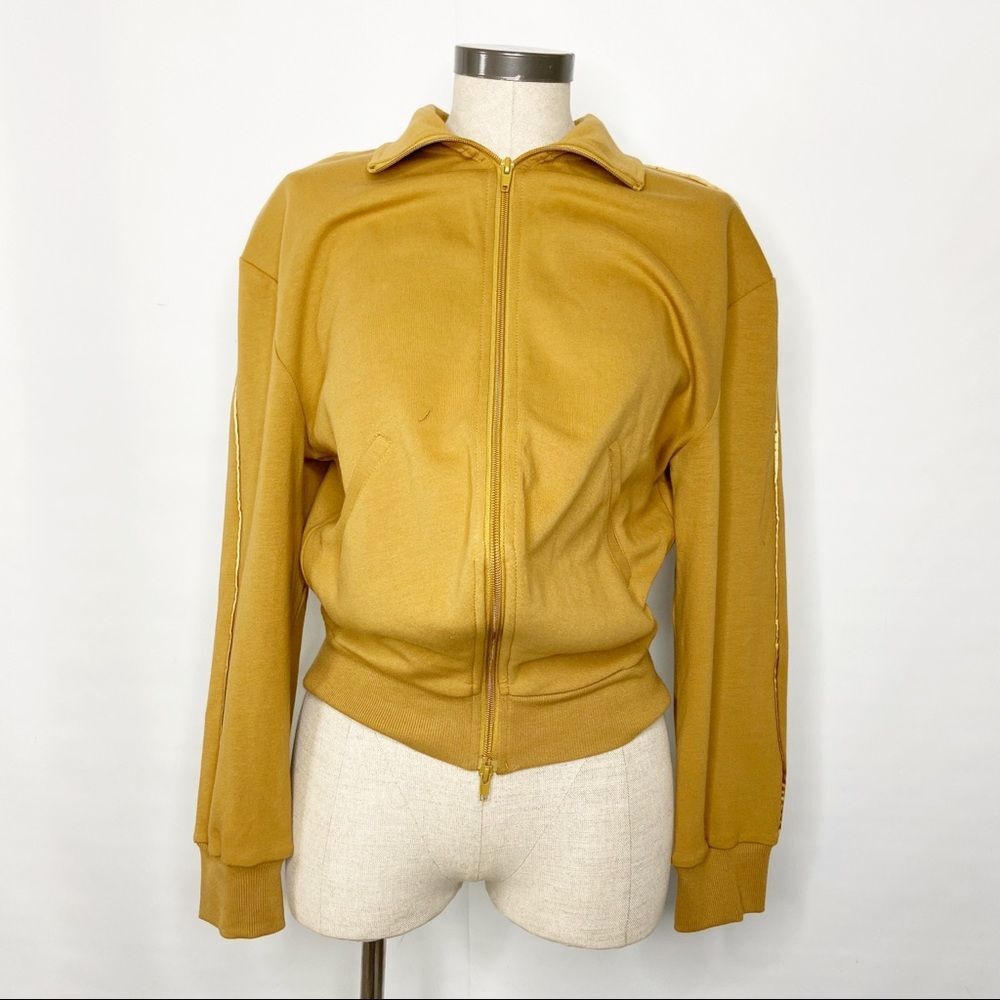 Who What Wear Mustard Yellow Zip Up Jacket NWT Size Large